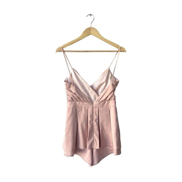 NBD Revolve Romper Size S Fairy Coquette Feminine Pink Rave Festival Ruffle Tie - Picture 5 of 9